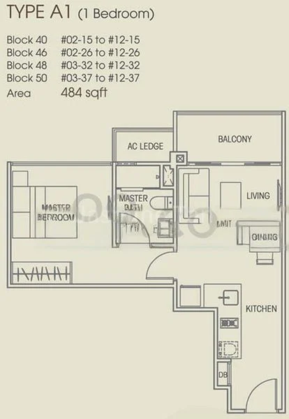1 Bed Condo for Rent in Vacanza @ East - Image 12