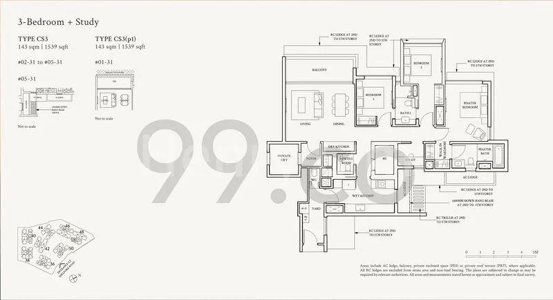 3+1 Bed Condo for Sale in Watten House - Image 8