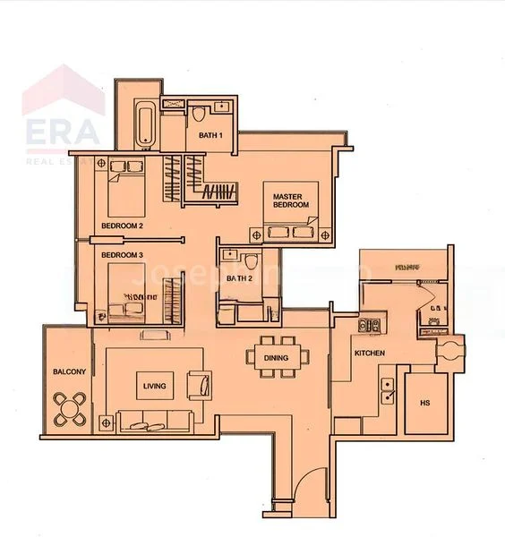 3 Bed Condo for Rent in  One Amber - Image 3