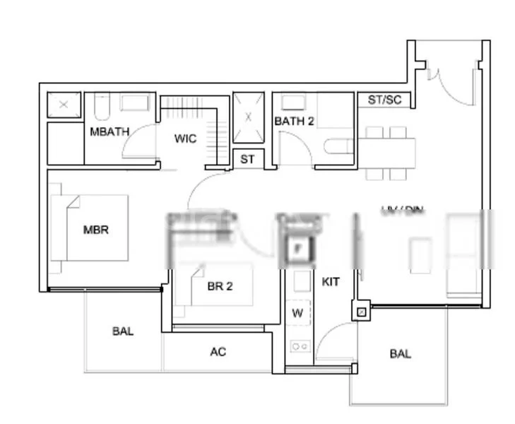 2 Bed Condo for Rent in  Sky Vue - Image 2