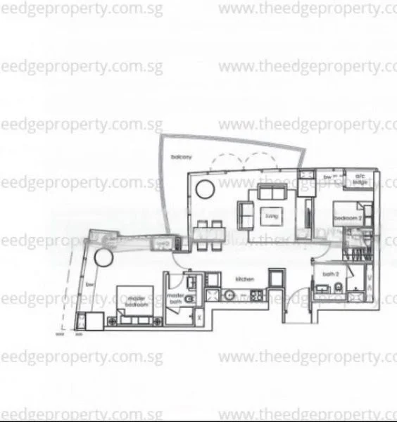 2 Bed Apartment (Condo) for Sale in  One Shenton - Image 16