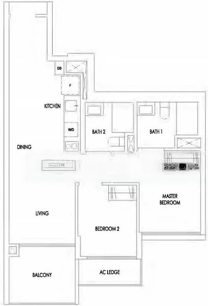 2 Bed Condo for Sale in  Treasure at Tampines - Image 8