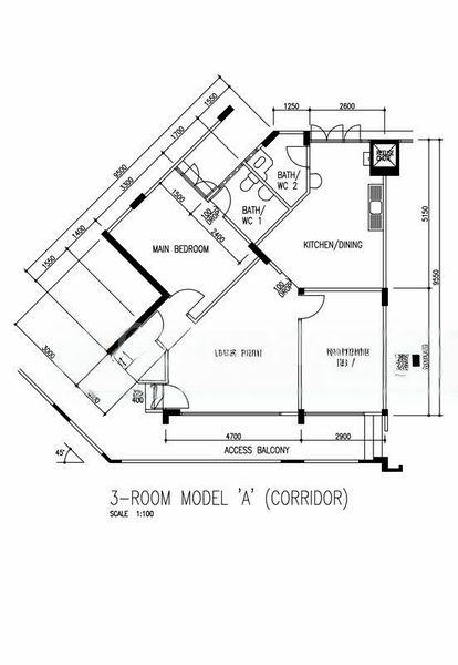 3 Room (3A) HDB for Sale in  428 Jurong West Avenue 1 - Image 6