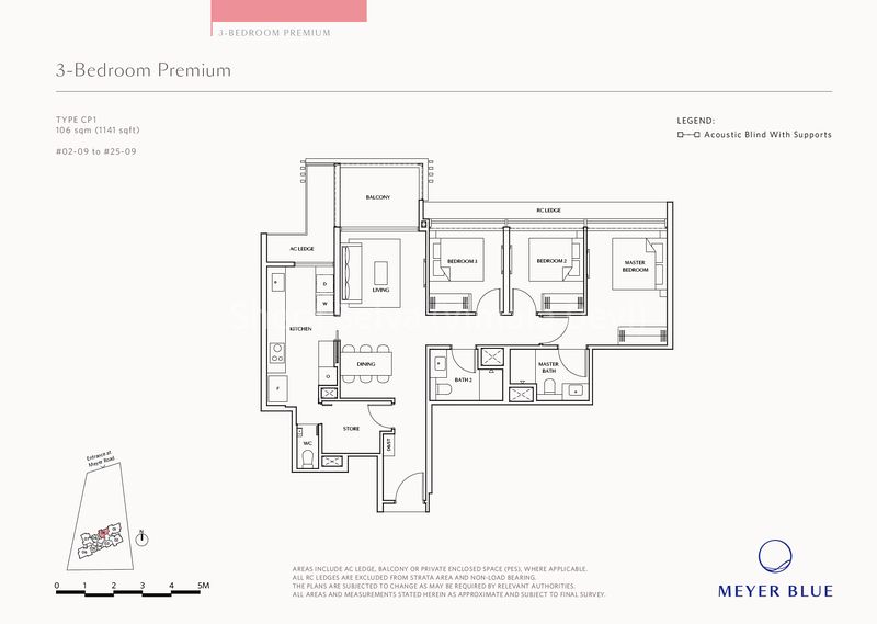 3 Bed Condo for Sale in  Meyer Blue - Image 9