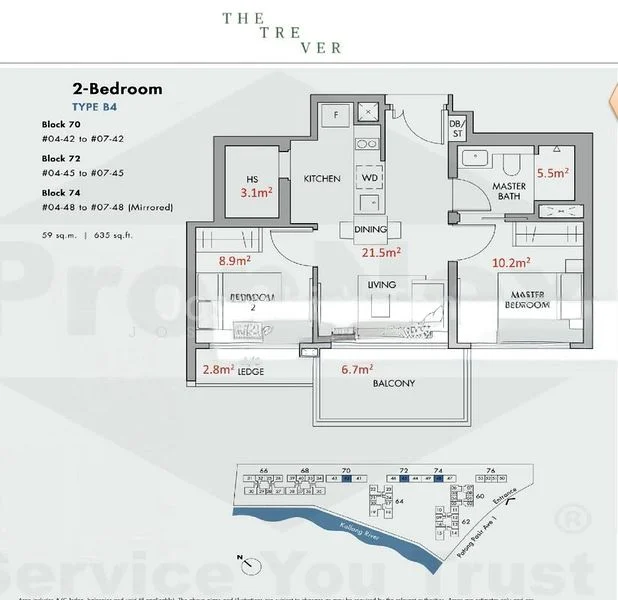 2 Bed Condo for Rent in  The Tre Ver - Image 6