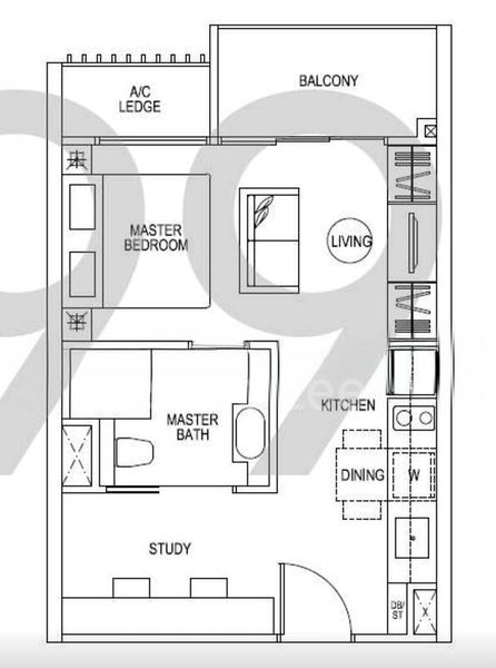 1 Bed Condo for Rent in  The Poiz Residences - Image 7