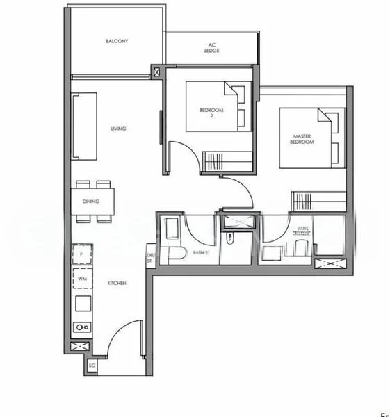 2 Bed Condo for Rent in  Fourth Avenue Residences - Image 12
