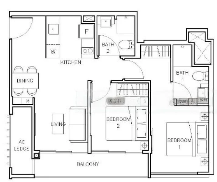 2 Bed Apartment (Condo) for Sale in  Rezi 24 - Image 6