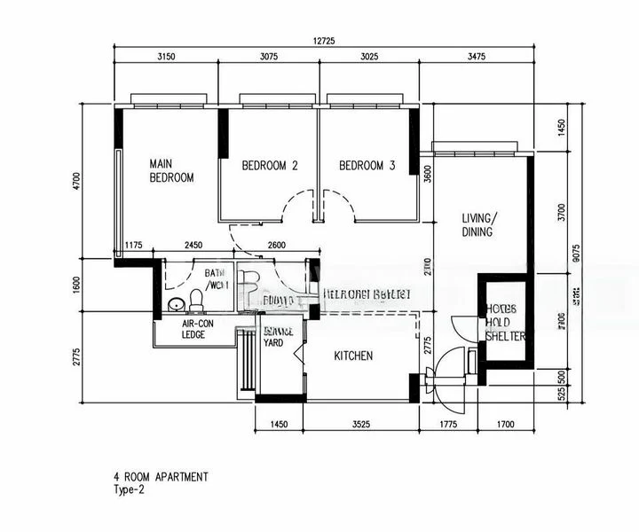 4 Room (4A) HDB for Rent in  513C Yishun Street 51 - Image 12