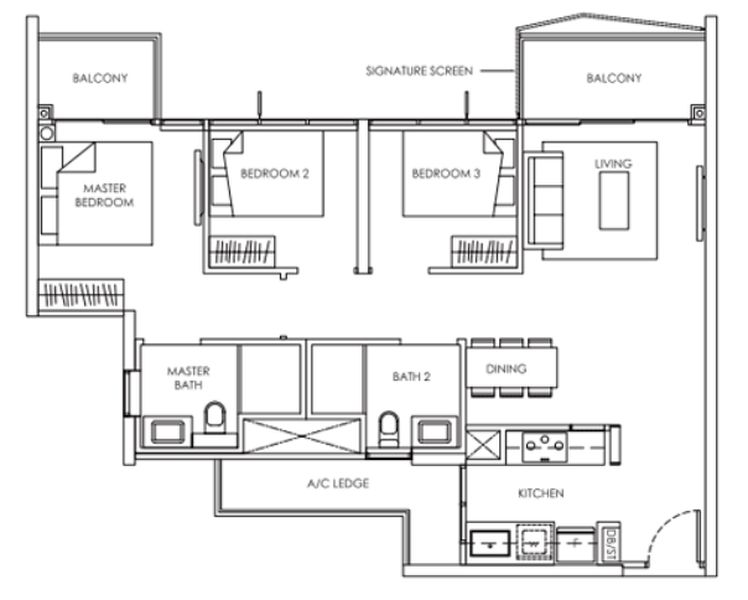 3 Bed Condo for Sale in The Alps Residences - Image 13