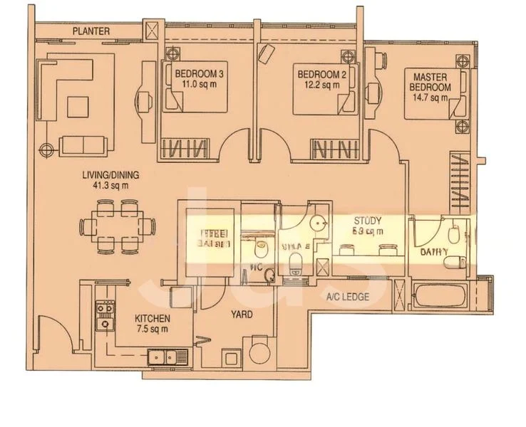 3 Bed Condo for Rent in  The Esparis - Image 11
