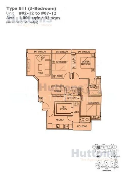 3 Bed Apartment (Condo) for Rent in  Atrium Residences - Image 14