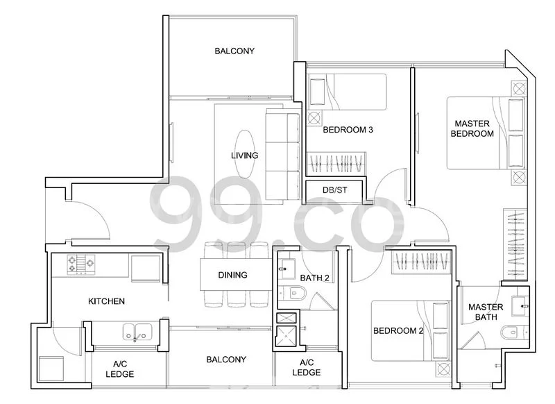 3 Bed Condo for Rent in  Kovan Regency - Image 16