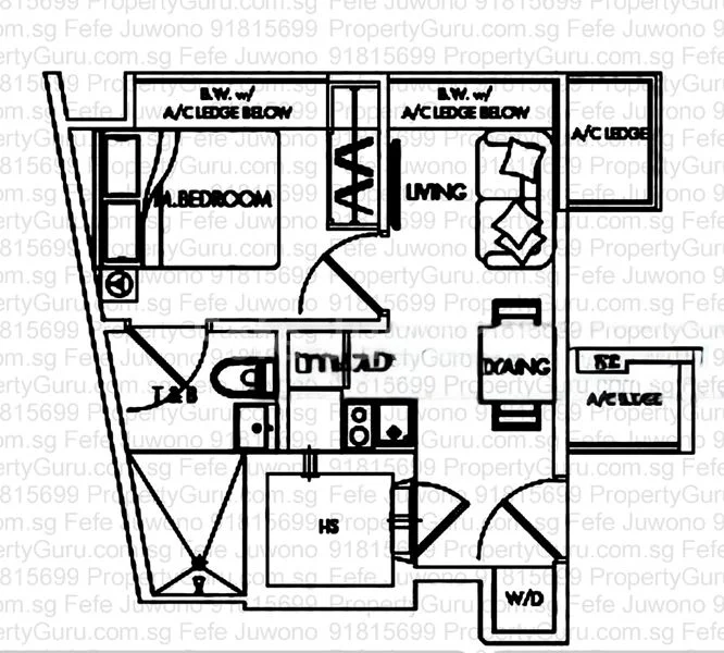 1 Bed Apartment (Condo) for Rent in  City Loft - Image 6
