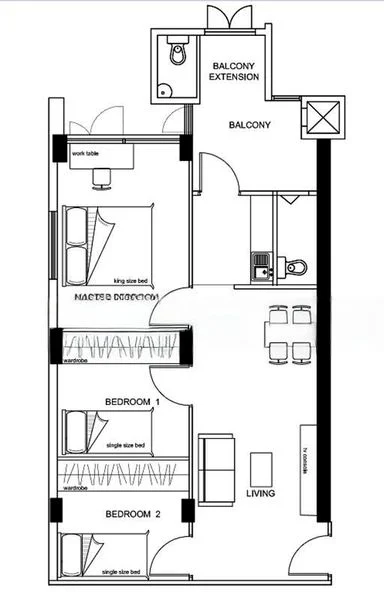 3 Room (3STD) HDB for Rent in  82 Commonwealth Close - Image 5