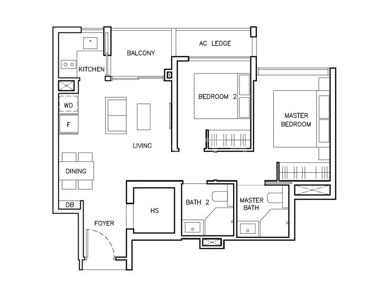 2 Bed Apartment (Condo) for Rent in  The Arden - Image 15