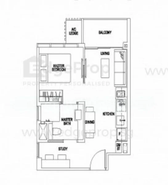 1 Bed Condo for Rent in  Sims Urban Oasis - Image 9