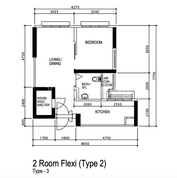 2 Room HDB for Sale in  640A Senja Close - Image 10