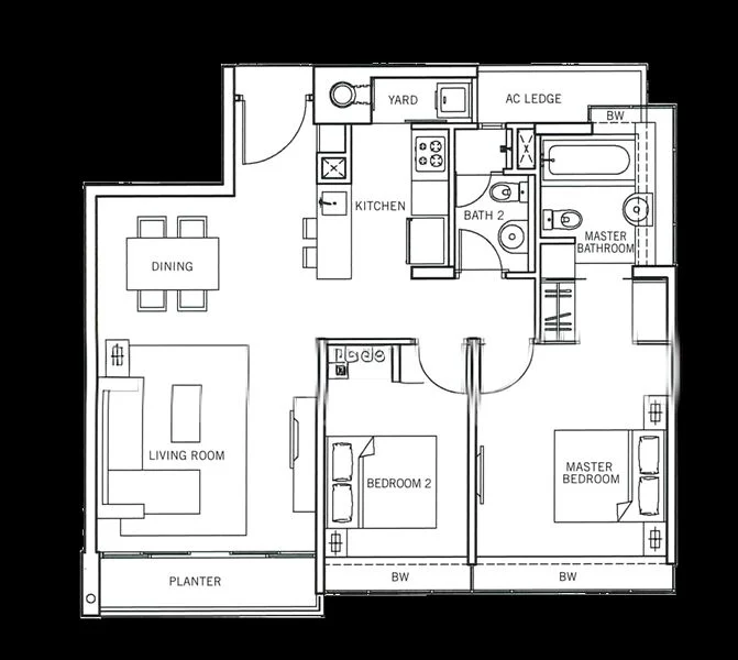 2 Bed Apartment (Condo) for Rent in  The Centris - Image 12