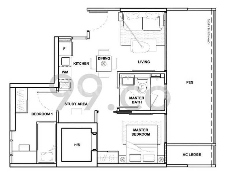 2 Bed Apartment (Condo) for Sale in Garden Park Residences - Image 6
