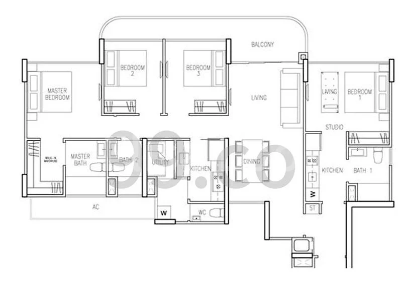 Studio Condo for Rent in  Riversound Residence - Image 16