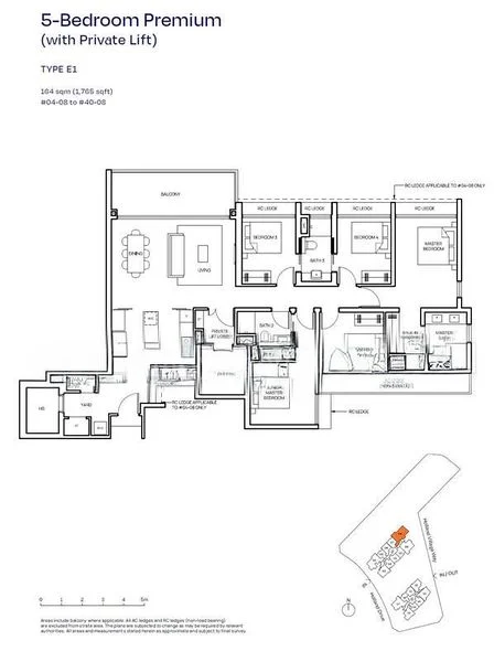 5 Bed Condo for Sale in  Skye at Holland - Image 4