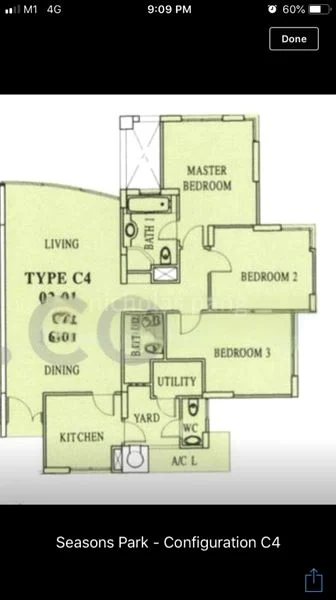 3 Bed Condo for Rent in  Seasons Park - Image 7