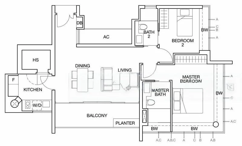 2 Bed Condo for Rent in  One Balmoral - Image 10