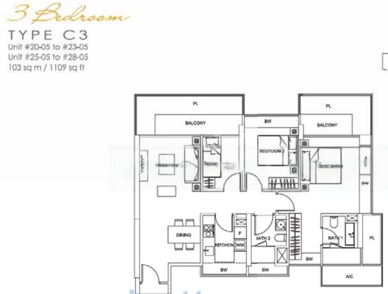 3 Bed Condo for Rent in  Lincoln Suites - Image 11
