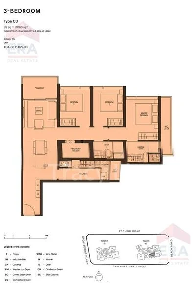 3 Bed Condo for Rent in  Midtown Modern - Image 11