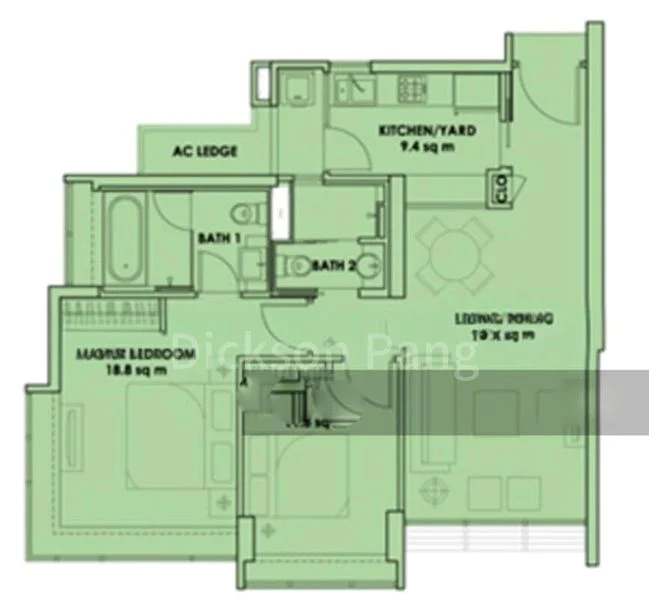 2 Bed Condo for Rent in  City Square Residences - Image 13