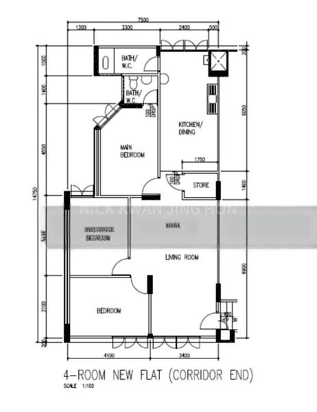 4 Room (4NG) HDB for Sale in  107 Bukit Purmei Road - Image 10