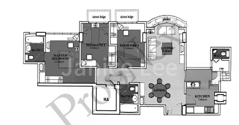 3 Bed Apartment (Condo) for Rent in  Fortune Jade - Image 7