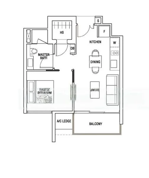 1 Bed Condo for Rent in  The Scala - Image 17