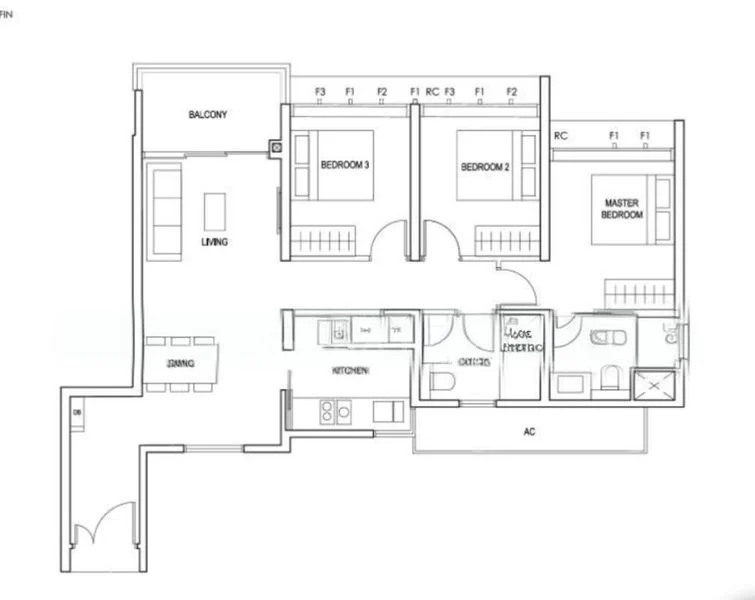 3 Bed Condo for Rent in  Penrose - Image 14
