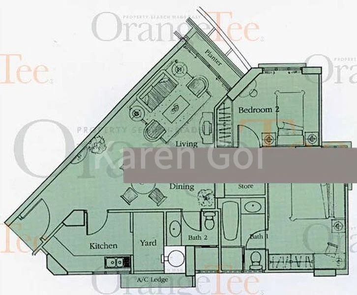 2 Bed (Condo) for Rent in  Oleander Towers - Image 9