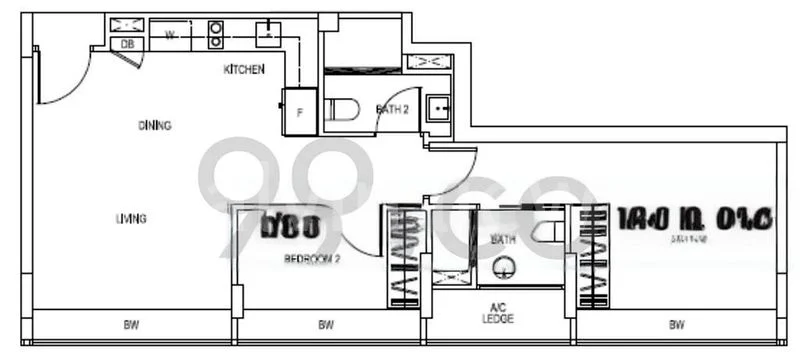 2 Bed Apartment (Condo) for Rent in  The Brooks I - Image 11