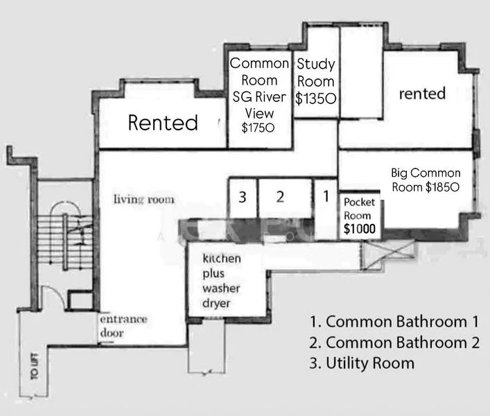 Common Room (Condo) for Rent in Mirage Tower - Image 16