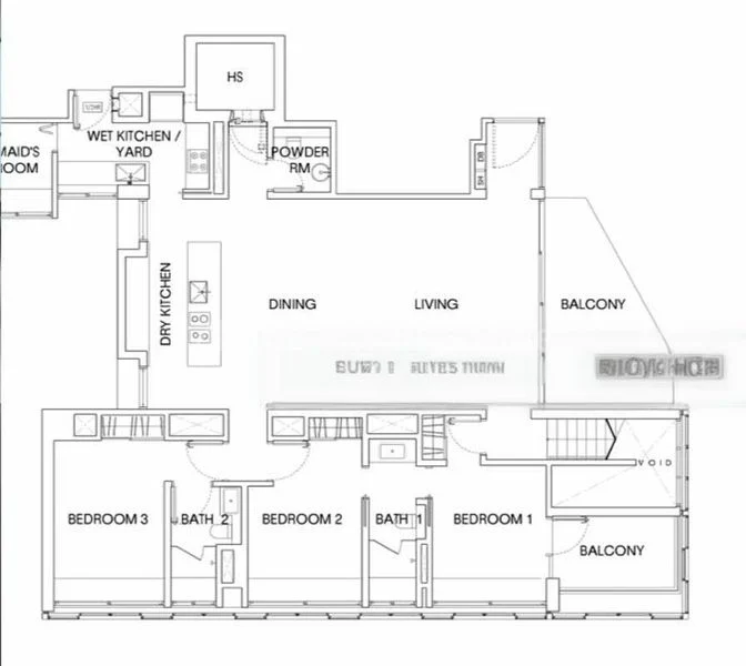 4 Bed Apartment (Condo) for Rent in  The Oliv - Image 19