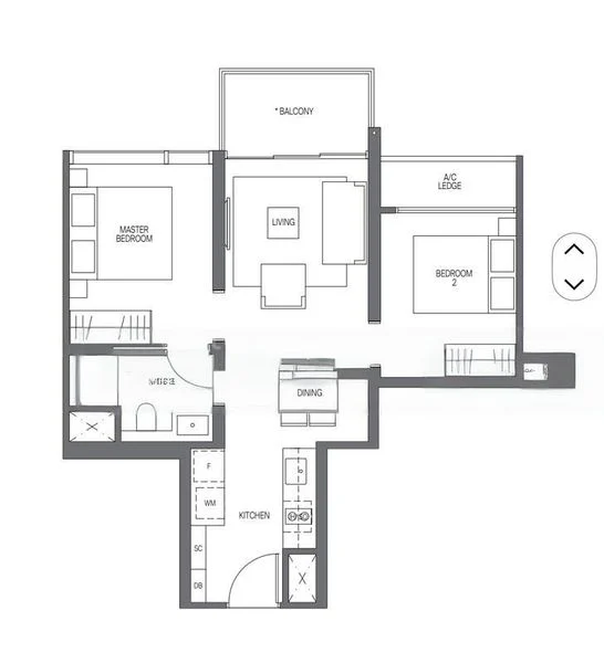 2 Bed Condo for Rent in Midtown Modern - Image 4