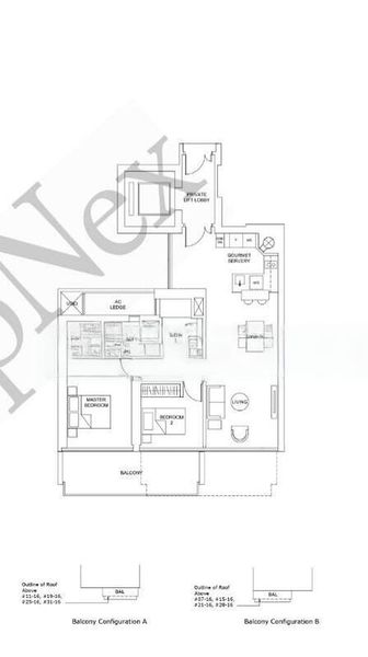 2 Bed Condo for Rent in  Marina One/ The Heart - Image 6
