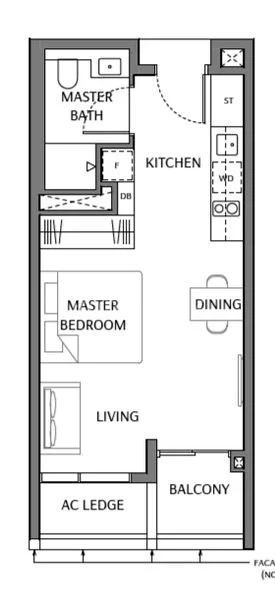 Studio Condo for Sale in The Robertson Opus / Robertson Opus - Image 17