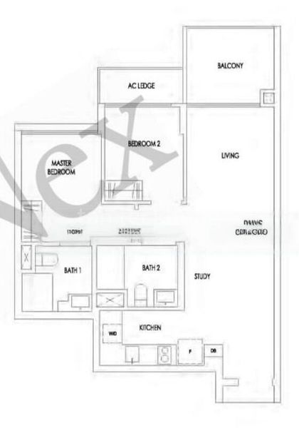 2 Bed Condo for Rent in  Treasure at Tampines - Image 10