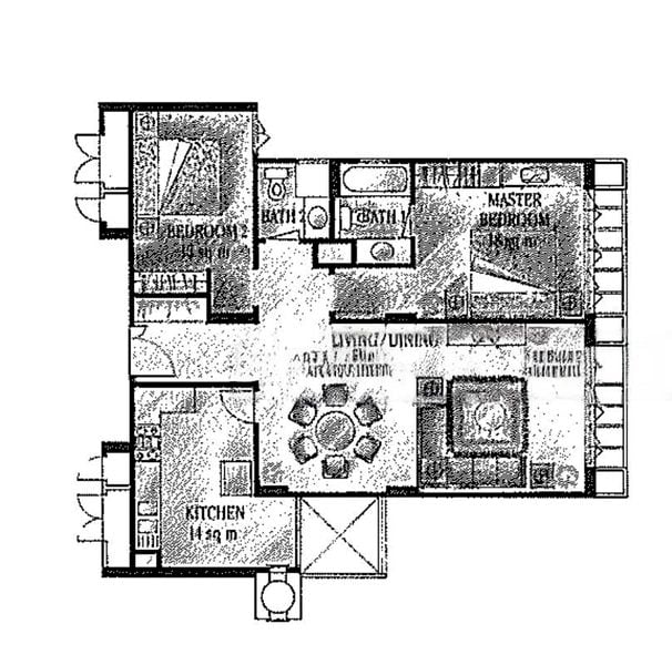 1 Bed Condo for Rent in  Hume Park II - Image 16