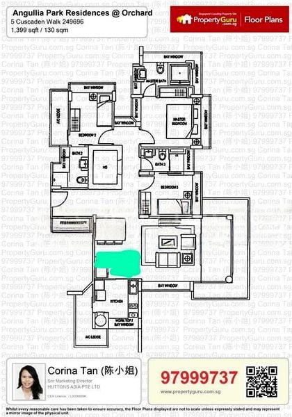 3 Bed Apartment (Condo) for Rent in  Angullia Park Residences @ Orchard - Image 16