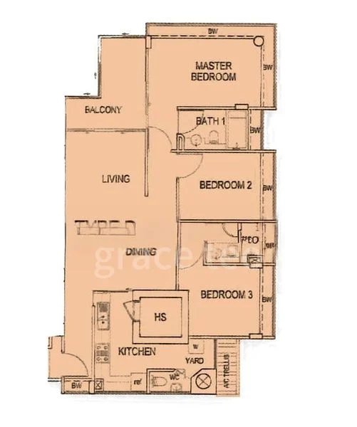 3 Bed Apartment (Condo) for Rent in  Ceylon Residence - Image 8