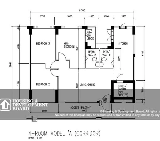 4 Room (4A) HDB for Sale in  622 Senja Road - Image 8