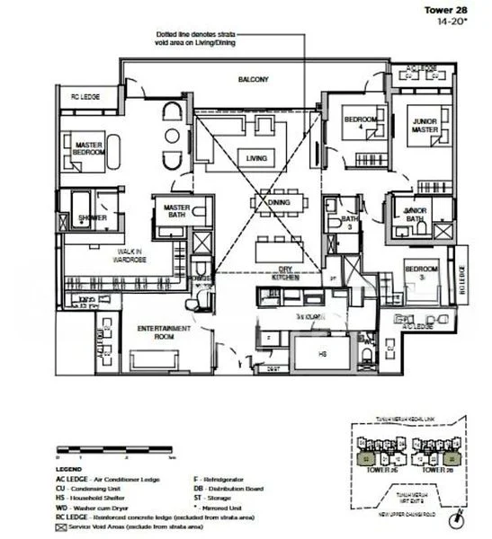 4 Bed Condo for Sale in  Sceneca Residence / Sceneca Square - Image 10