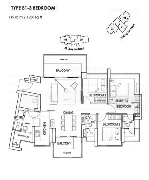 3 Bed Condo for Rent in  The Regency At Tiong Bahru - Image 19