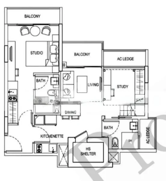 Studio Condo for Rent in  Urban Vista - Image 4
